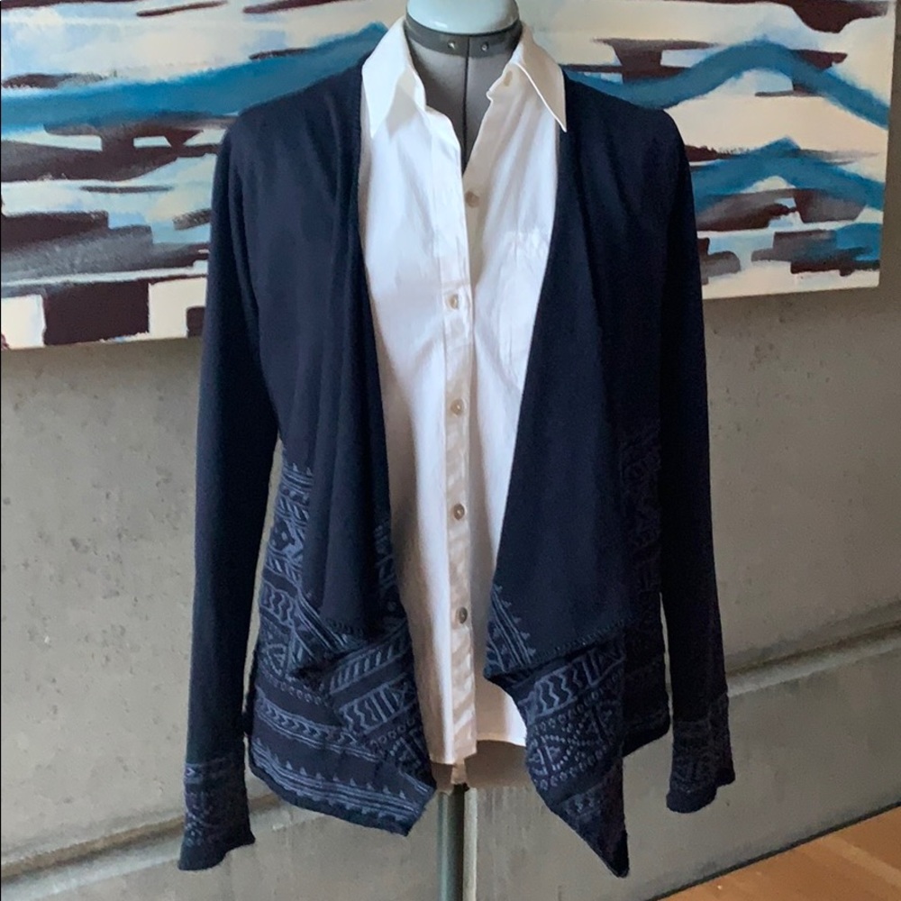 Lucky Brand Wrap Sweater Cardigan - Picture 4 of 15